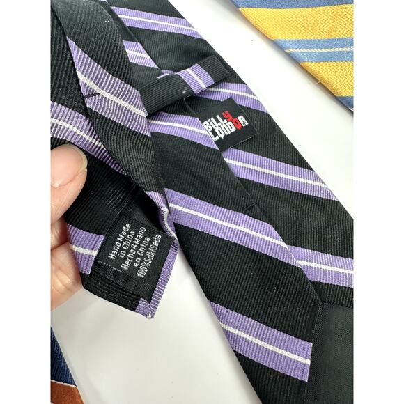 Men’s Tie Lot of 5 Classic Business Stripe Styles Express, Nautica, Billy London - Picture 7 of 11